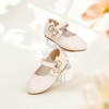 image:imageFelix amp Flora Toddler Flower Girl Dress Shoes  Baby Girl Ballet Mary Jane Flats for Party School WeddingB888fl Beige