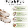image:imageFelix amp Flora Toddler Flower Girl Dress Shoes  Baby Girl Ballet Mary Jane Flats for Party School WeddingB888fl Beige