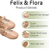 image:imageFelix amp Flora Toddler Flower Girl Dress Shoes  Baby Girl Ballet Mary Jane Flats for Party School WeddingB888fl Nude