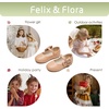image:imageFelix amp Flora Toddler Flower Girl Dress Shoes  Baby Girl Ballet Mary Jane Flats for Party School WeddingB888fl Nude