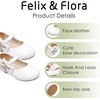 image:imageFelix amp Flora Toddler Flower Girl Dress Shoes  Baby Girl Ballet Mary Jane Flats for Party School WeddingB888fl White
