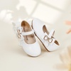 image:imageFelix amp Flora Toddler Flower Girl Dress Shoes  Baby Girl Ballet Mary Jane Flats for Party School WeddingB888fl White