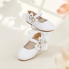 image:imageFelix amp Flora Toddler Flower Girl Dress Shoes  Baby Girl Ballet Mary Jane Flats for Party School WeddingB888fl White