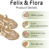 image:imageFelix amp Flora Toddler Flower Girl Dress Shoes  Baby Girl Ballet Mary Jane Flats for Party School WeddingB888glitter Gold