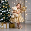 image:imageFelix amp Flora Toddler Flower Girl Dress Shoes  Baby Girl Ballet Mary Jane Flats for Party School WeddingB888glitter Gold