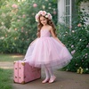 image:imageFelix amp Flora Toddler Flower Girl Dress Shoes  Baby Girl Ballet Mary Jane Flats for Party School WeddingB888glitter Pink