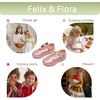 image:imageFelix amp Flora Toddler Flower Girl Dress Shoes  Baby Girl Ballet Mary Jane Flats for Party School WeddingB888glitter Pink