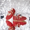 image:imageFelix amp Flora Toddler Flower Girl Dress Shoes  Baby Girl Ballet Mary Jane Flats for Party School WeddingB888glitter Red