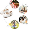 image:imageFelix amp Flora Toddler Flower Girl Dress Shoes  Baby Girl Ballet Mary Jane Flats for Party School WeddingB888pl White