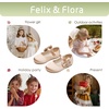 image:imageFelix amp Flora Toddler Flower Girl Dress Shoes  Baby Girl Ballet Mary Jane Flats for Party School WeddingB888s Dark Nude