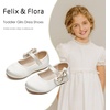image:imageFelix amp Flora Toddler Flower Girl Dress Shoes  Baby Girl Ballet Mary Jane Flats for Party School WeddingB888s Ivory White