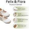 image:imageFelix amp Flora Toddler Flower Girl Dress Shoes  Baby Girl Ballet Mary Jane Flats for Party School WeddingB888s Ivory White
