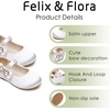 image:imageFelix amp Flora Toddler Flower Girl Dress Shoes  Baby Girl Ballet Mary Jane Flats for Party School WeddingB888s White