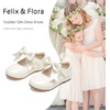 image:imageFelix amp Flora Toddler Flower Girl Dress Shoes  Baby Girl Ballet Mary Jane Flats for Party School WeddingB890ivory White