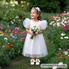 image:imageFelix amp Flora Toddler Flower Girl Dress Shoes  Baby Girl Ballet Mary Jane Flats for Party School WeddingB890white