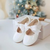 image:imageFelix amp Flora Toddler Flower Girl Dress Shoes  Baby Girl Ballet Mary Jane Flats for Party School WeddingB890white
