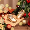 image:imageFelix amp Flora Toddler Flower Girl Dress Shoes  Baby Girl Ballet Mary Jane Flats for Party School WeddingB899fl Gold