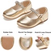 image:imageFelix amp Flora Toddler Flower Girl Dress Shoes  Baby Girl Ballet Mary Jane Flats for Party School WeddingB899fl Gold