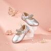image:imageFelix amp Flora Toddler Flower Girl Dress Shoes  Baby Girl Ballet Mary Jane Flats for Party School WeddingB899fl Silver