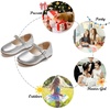 image:imageFelix amp Flora Toddler Flower Girl Dress Shoes  Baby Girl Ballet Mary Jane Flats for Party School WeddingB899fl Silver