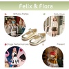 image:imageFelix amp Flora Toddler Flower Girl Dress Shoes  Baby Girl Ballet Mary Jane Flats for Party School WeddingB902bright Gold