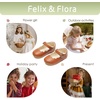 image:imageFelix amp Flora Toddler Flower Girl Dress Shoes  Baby Girl Ballet Mary Jane Flats for Party School WeddingB902brown