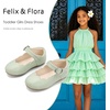 image:imageFelix amp Flora Toddler Flower Girl Dress Shoes  Baby Girl Ballet Mary Jane Flats for Party School WeddingB902green