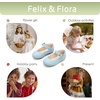 image:imageFelix amp Flora Toddler Flower Girl Dress Shoes  Baby Girl Ballet Mary Jane Flats for Party School WeddingB902light Blue
