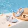 image:imageFelix amp Flora Toddler Flower Girl Dress Shoes  Baby Girl Ballet Mary Jane Flats for Party School WeddingB902light Blue