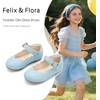 image:imageFelix amp Flora Toddler Flower Girl Dress Shoes  Baby Girl Ballet Mary Jane Flats for Party School WeddingB902light Blue
