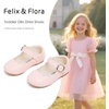image:imageFelix amp Flora Toddler Flower Girl Dress Shoes  Baby Girl Ballet Mary Jane Flats for Party School WeddingB902light Pink