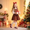 image:imageFelix amp Flora Toddler Flower Girl Dress Shoes  Baby Girl Ballet Mary Jane Flats for Party School WeddingB902pl Burgundy