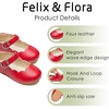 image:imageFelix amp Flora Toddler Flower Girl Dress Shoes  Baby Girl Ballet Mary Jane Flats for Party School WeddingB902red
