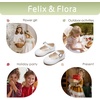 image:imageFelix amp Flora Toddler Flower Girl Dress Shoes  Baby Girl Ballet Mary Jane Flats for Party School WeddingB902white
