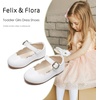 image:imageFelix amp Flora Toddler Flower Girl Dress Shoes  Baby Girl Ballet Mary Jane Flats for Party School WeddingB902white