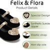 image:imageFelix amp Flora Toddler Flower Girl Dress Shoes  Baby Girl Ballet Mary Jane Flats for Party School WeddingBf12black