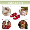 image:imageFelix amp Flora Toddler Flower Girl Dress Shoes  Baby Girl Ballet Mary Jane Flats for Party School WeddingBf12red