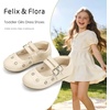 image:imageFelix amp Flora Toddler Flower Girl Dress Shoes  Baby Girl Ballet Mary Jane Flats for Party School WeddingBf30beige