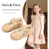 image:imageFelix amp Flora Toddler Flower Girl Dress Shoes  Baby Girl Ballet Mary Jane Flats for Party School WeddingBf30nude
