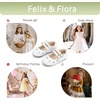 image:imageFelix amp Flora Toddler Flower Girl Dress Shoes  Baby Girl Ballet Mary Jane Flats for Party School WeddingBf30white