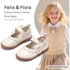 image:imageFelix amp Flora Toddler Girl Mary Jane Dress Shoes  School Oxford Flats for Girl Party ShoesB429beige