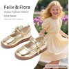 image:imageFelix amp Flora Toddler Girl Mary Jane Dress Shoes  School Oxford Flats for Girl Party ShoesB429gold