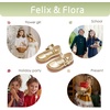 image:imageFelix amp Flora Toddler Girl Mary Jane Dress Shoes  School Oxford Flats for Girl Party ShoesB432gold
