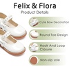 image:imageFelix amp Flora Toddler Girl Mary Jane Dress Shoes  School Oxford Flats for Girl Party ShoesB432pl White