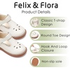 image:imageFelix amp Flora Toddler Girl Oxford Dress Shoes  Mary Jane Flats for Little Girl Party School ShoesB426beige