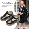 image:imageFelix amp Flora Toddler Girl Oxford Dress Shoes  Mary Jane Flats for Little Girl Party School ShoesB426black