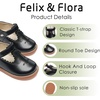 image:imageFelix amp Flora Toddler Girl Oxford Dress Shoes  Mary Jane Flats for Little Girl Party School ShoesB426black