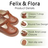 image:imageFelix amp Flora Toddler Girl Oxford Dress Shoes  Mary Jane Flats for Little Girl Party School ShoesB426brown