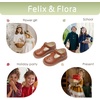 image:imageFelix amp Flora Toddler Girl Oxford Dress Shoes  Mary Jane Flats for Little Girl Party School ShoesB426brown