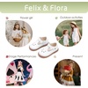 image:imageFelix amp Flora Toddler Girl Oxford Dress Shoes  Mary Jane Flats for Little Girl Party School ShoesB426white
